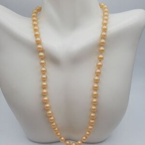 Antique styled‎ Orange vintage beaded necklace